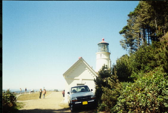 Climbing up to the Lighthouse.