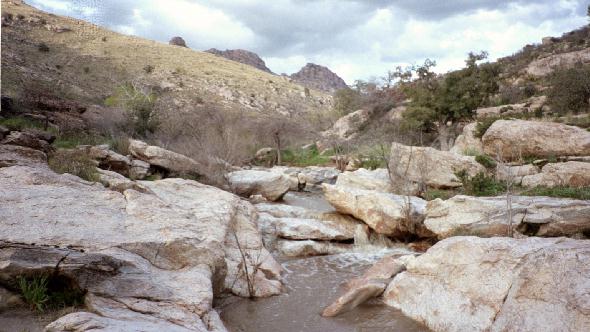 A desert river.