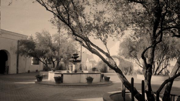 Courtyard of the Mission.