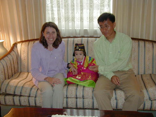Eileen with the proud dad and mom.