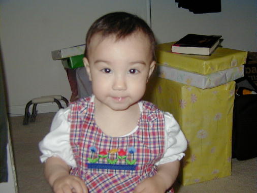 The birtday girl all ready for her big day.