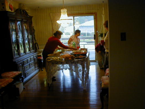 All the food was delicious.