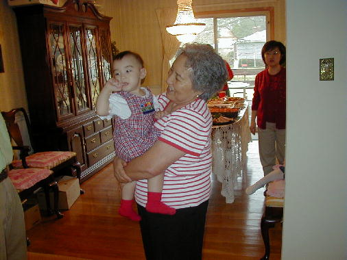 Eileen with her grandmother.