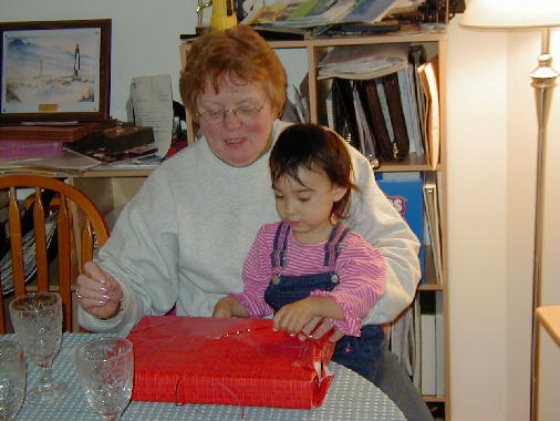 The best part of the party, opening gifts.