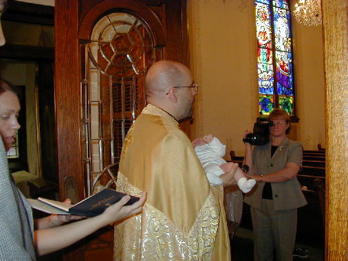 Michael is presented to the Lord.